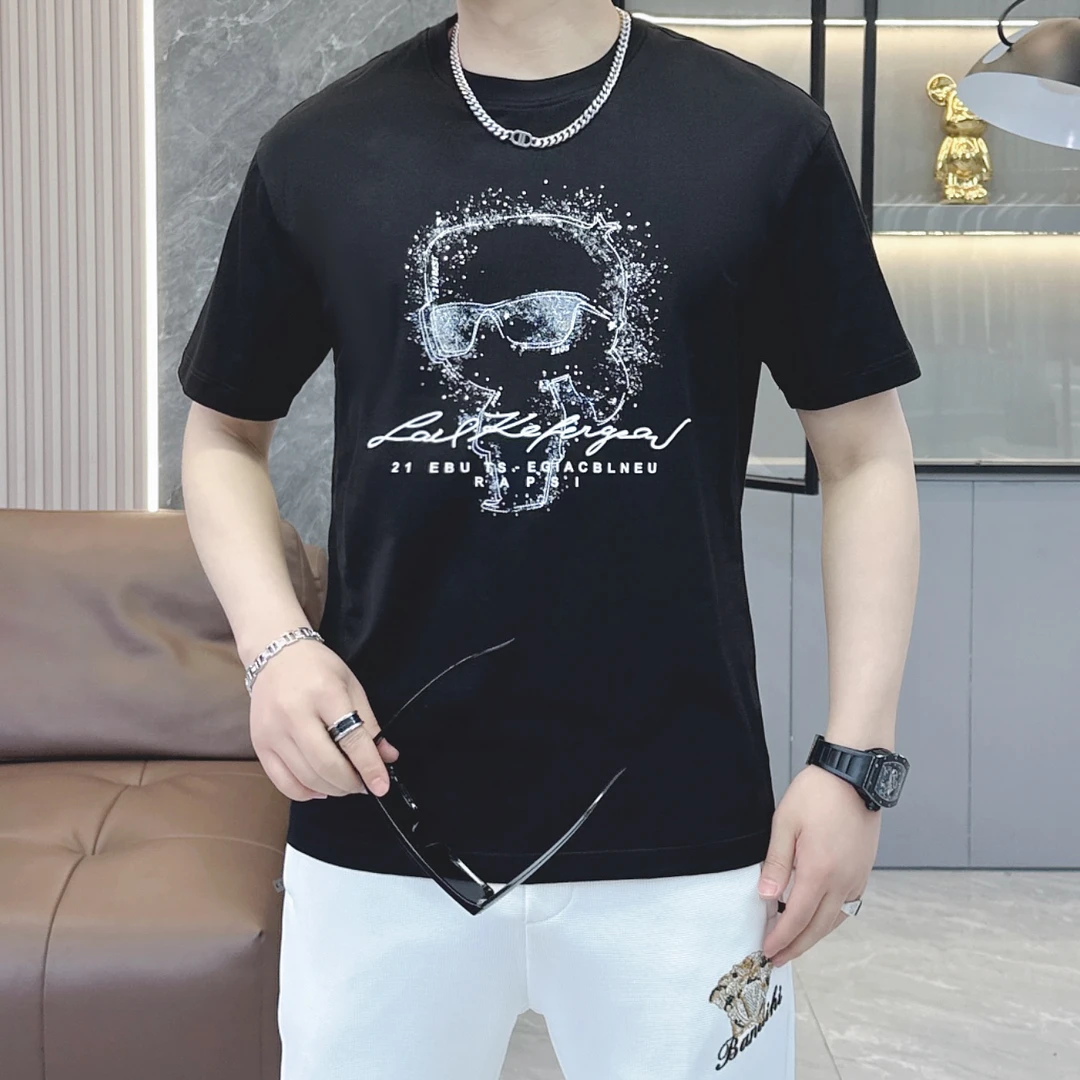 夏季高品 男士微阔休闲眼镜小老头欧货高端短袖5637