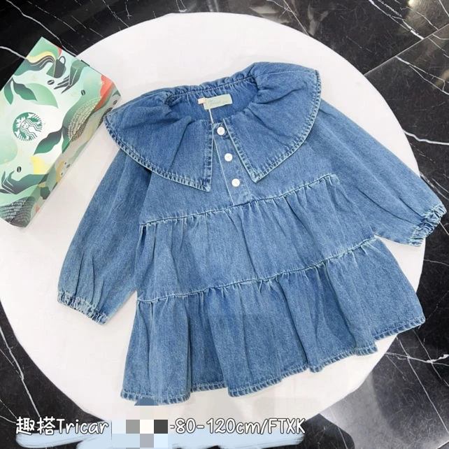 女童夏季粉色棉布泡泡袖甜美公主裙