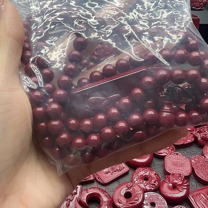 天然辰砂朱砂珠链