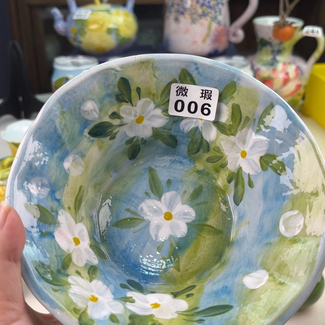 景德镇手绘高温釉下彩陶瓷茶具