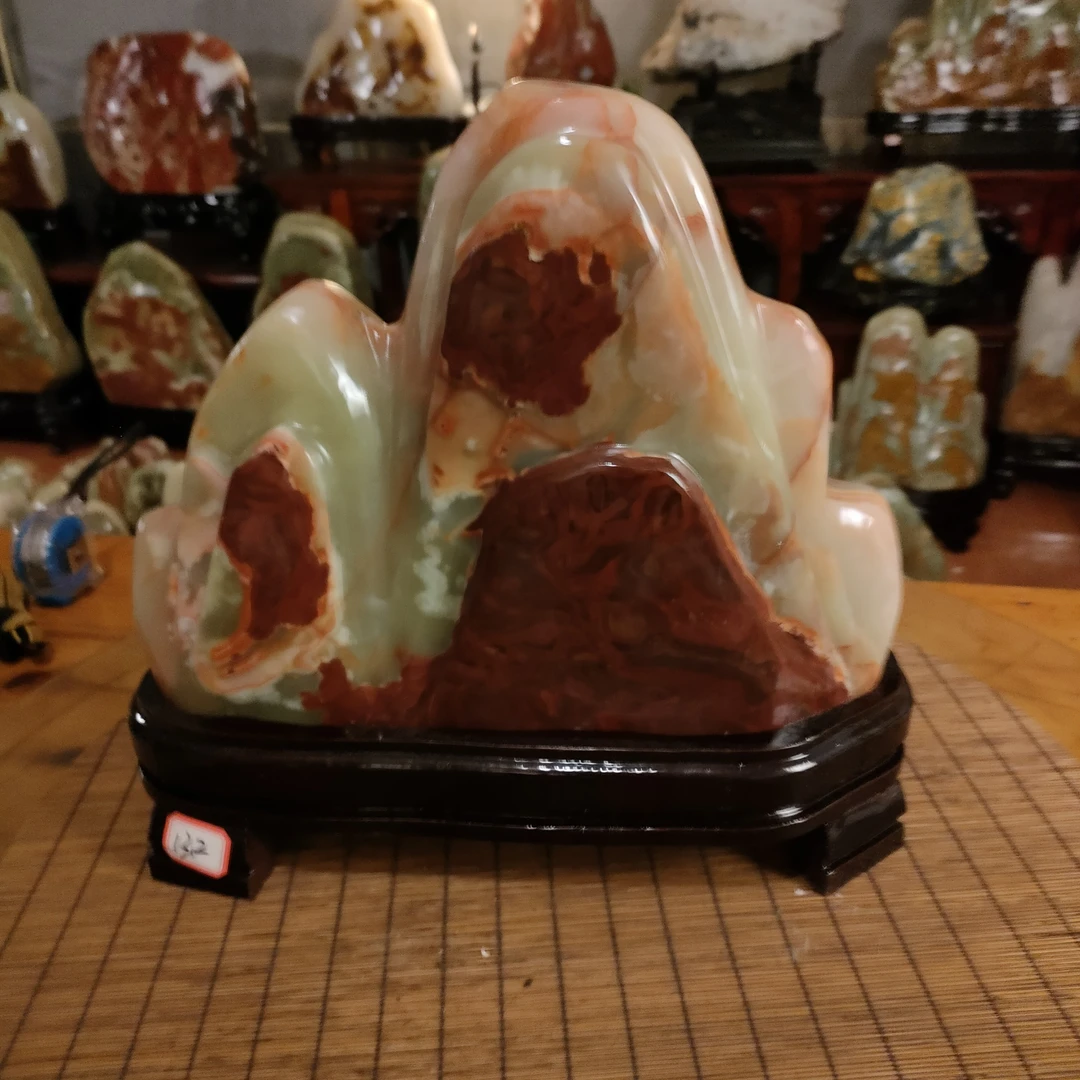 奇石原石摆件书桌茶桌办公桌玄关博古架酒店大厅精美摆件文房雅器