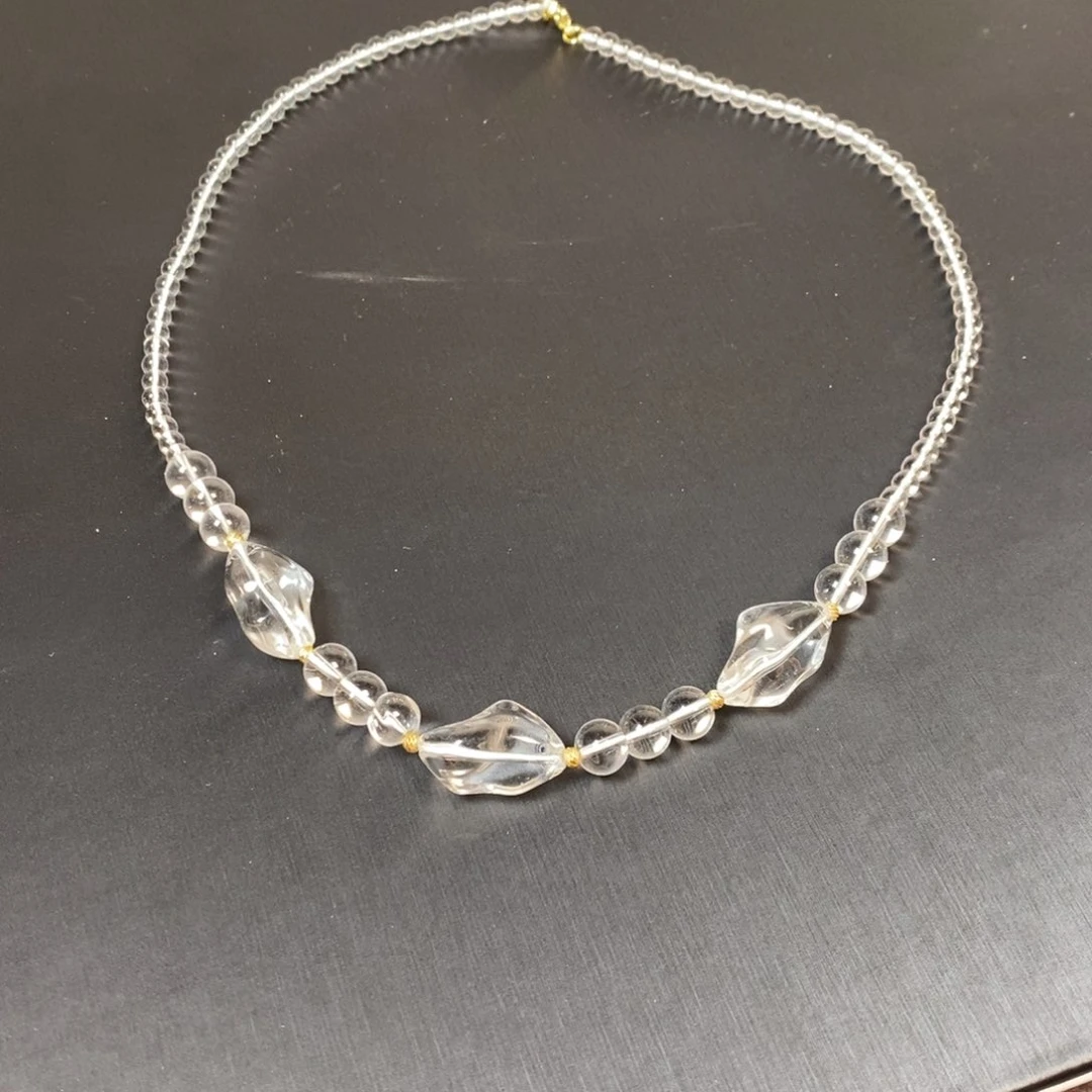 项链白水全净体 冰块随行