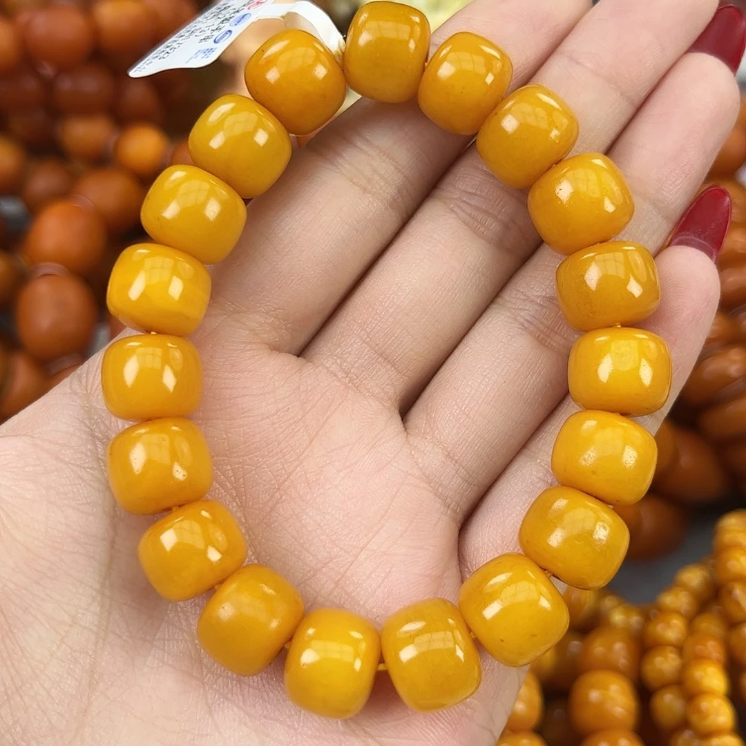 琥珀颈饰未镶嵌蜜蜡