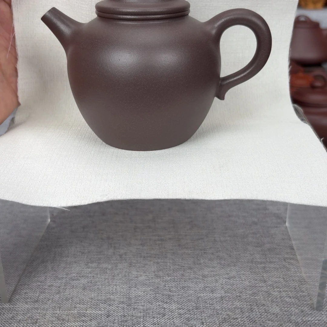 茶壶紫砂天青  橄榄壶  270毫升