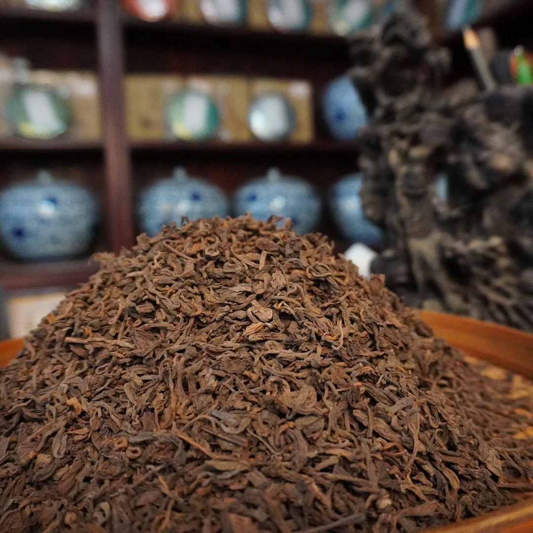 九十年代老味道普洱熟茶【三级】散茶100g*罐±5g