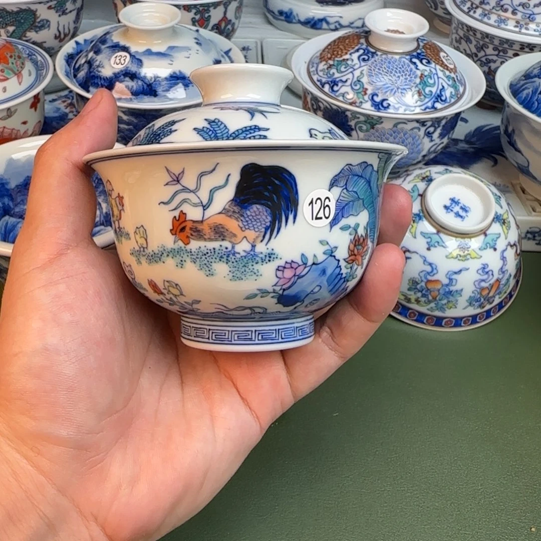 彦祖纯手工手绘茶具126