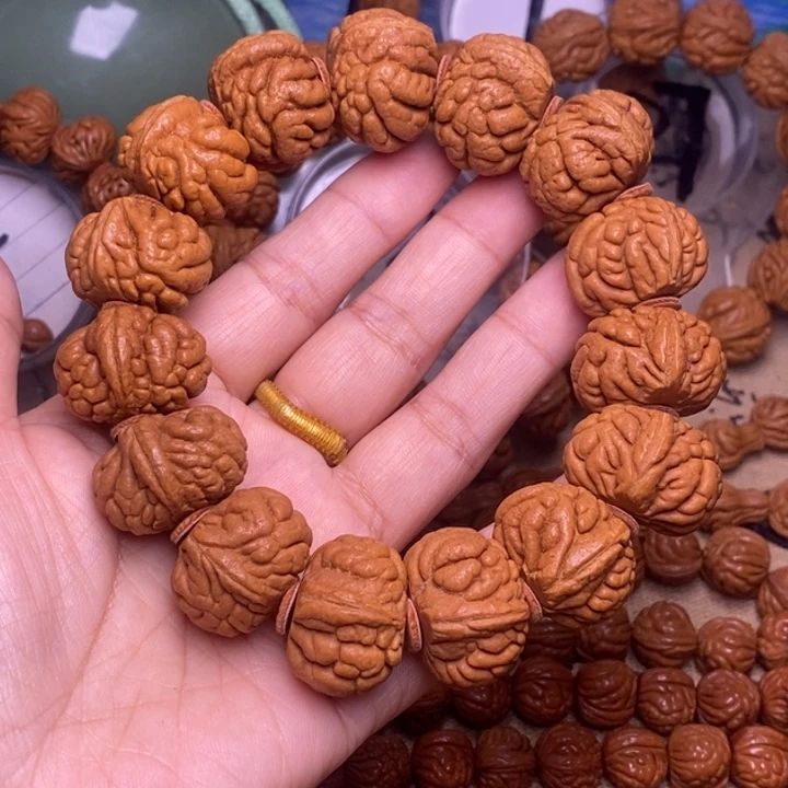 手串文玩核桃龙纹桃核