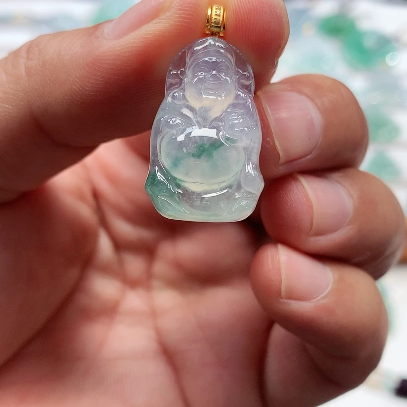 【闪购商品】吊坠(赠链)18K金镶嵌翡翠