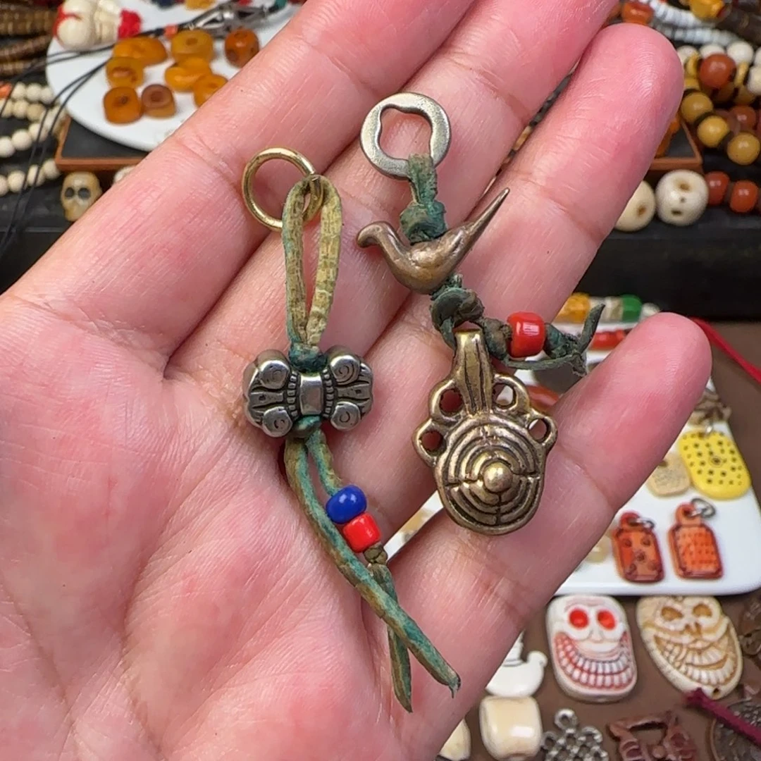 浩***航合金铜念珠配饰侧挂