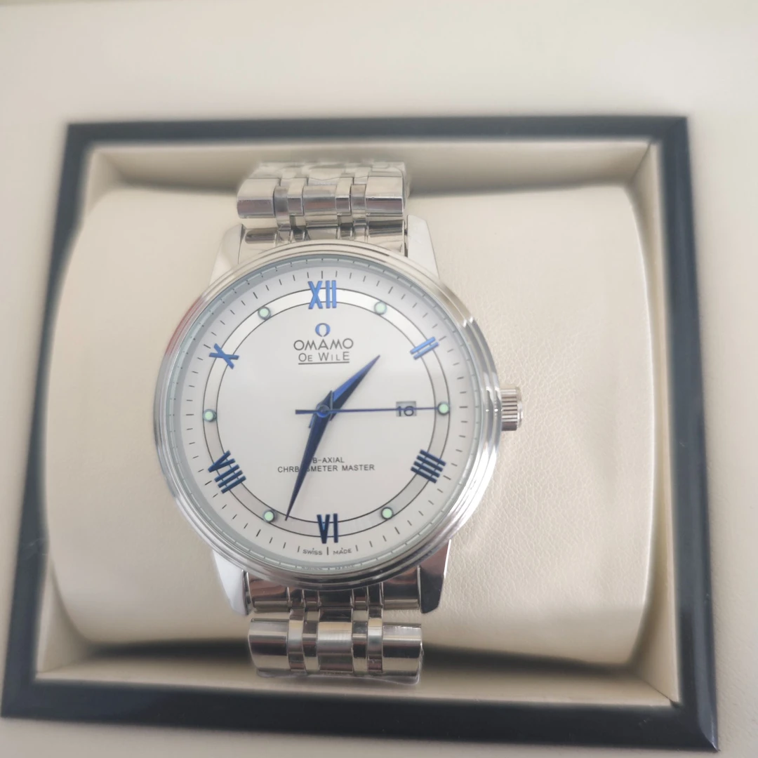 【专柜直发】全新/蝶飞蓝针系列/高端防水全自动男士腕表-41