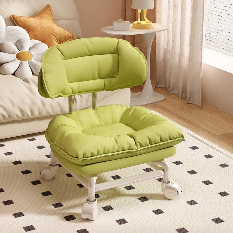 过早流水靠背万向轮小凳子家用滑轮矮凳网红多功能美缝凳子流水凳