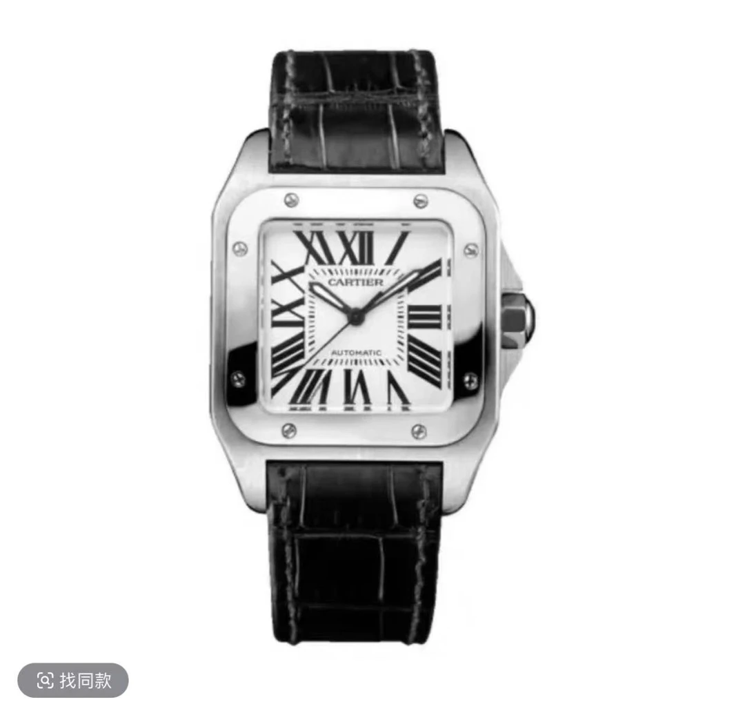 99新 Cartier/卡地亚 山度士/单表/44.2✖️35.6mm女机械/公价55000