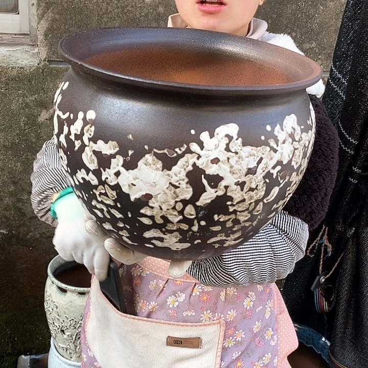 紫砂花盆正品口30高24