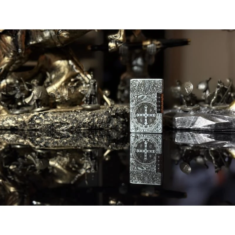 朗声侧滑康斯坦丁（古银）L充气打火机