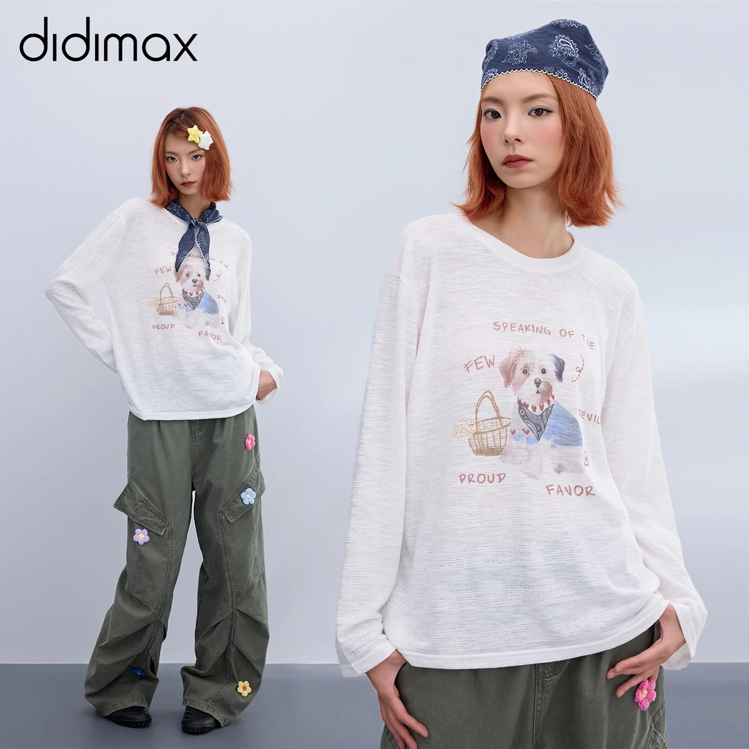 didimax秋季新款 简约白T恤 干净利落 原创上袖上衣女 腔调Q04800