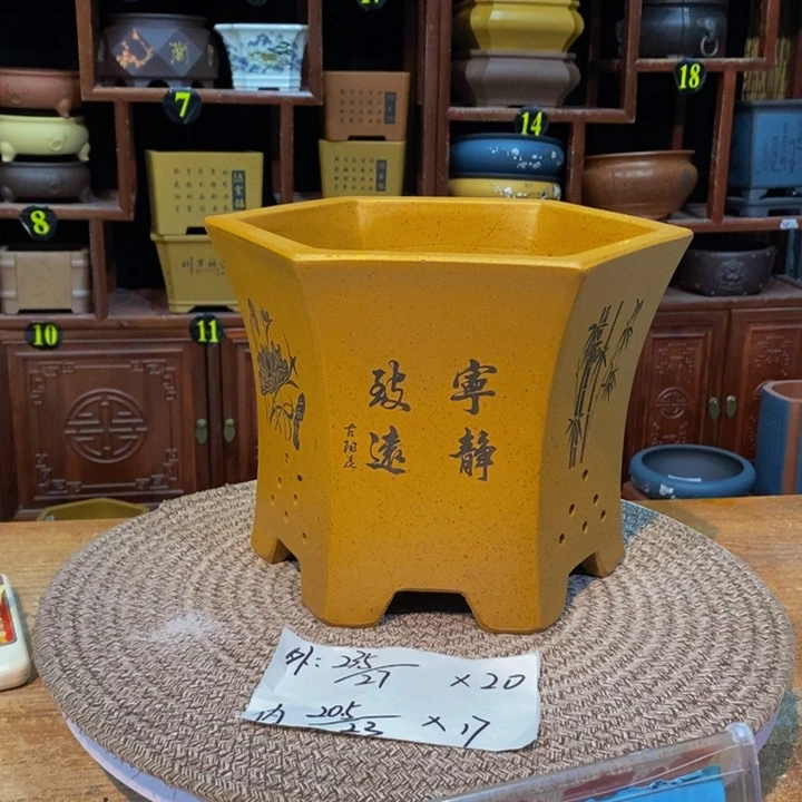 紫砂花盆紫砂紫砂
