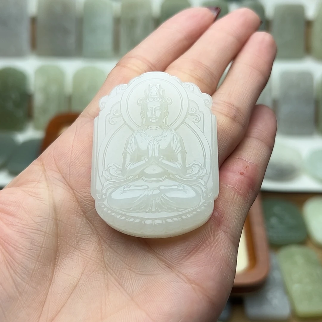 振***华和田玉未镶嵌颈饰