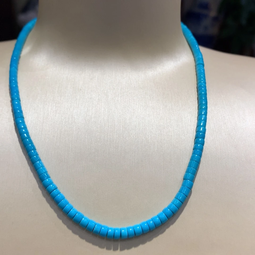 未镶嵌绿松石锁骨项链