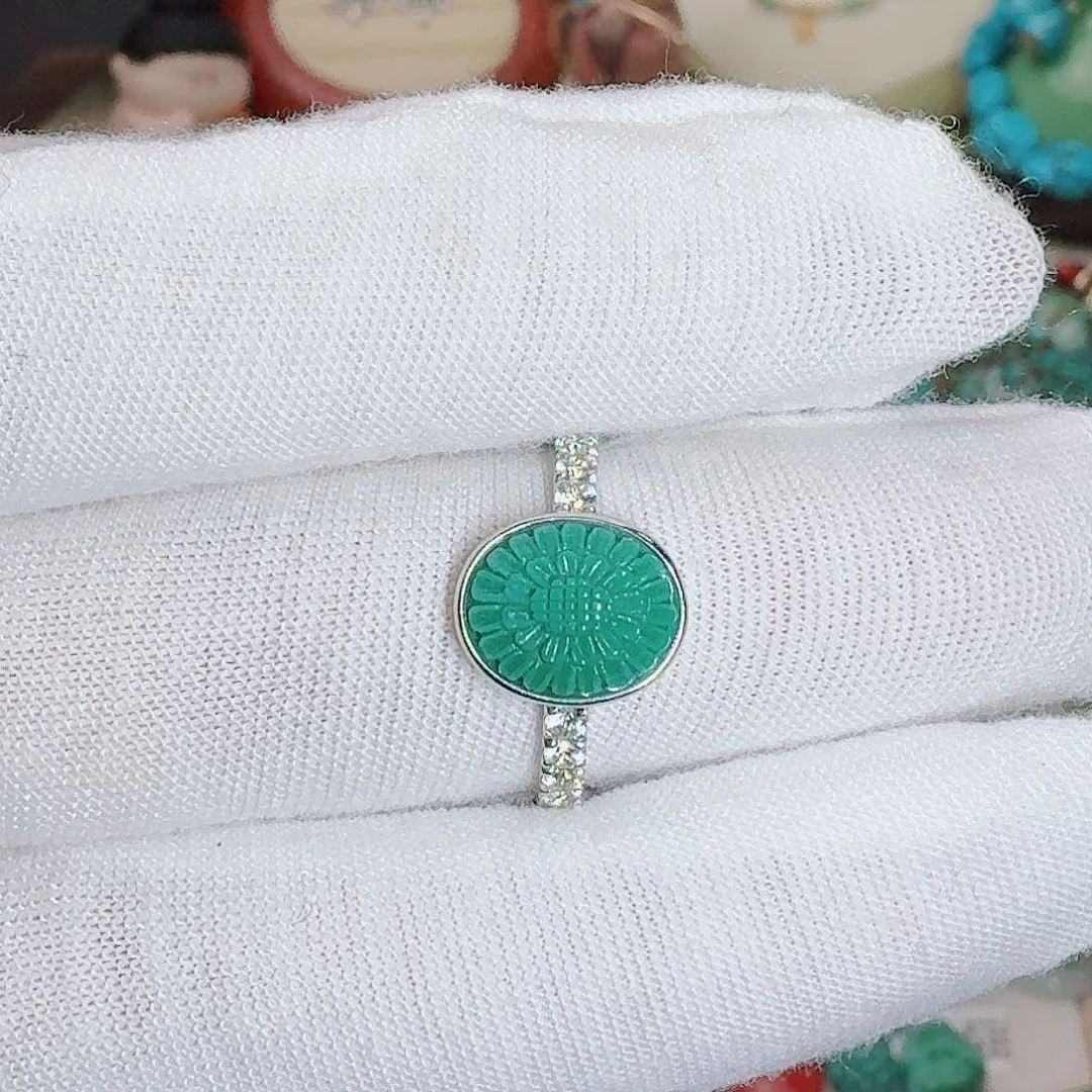 绿松石银S925镶嵌珠宝奇石
