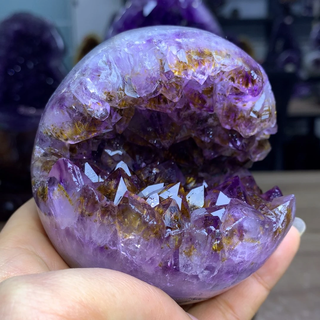 紫晶紫晶摆件未镶嵌