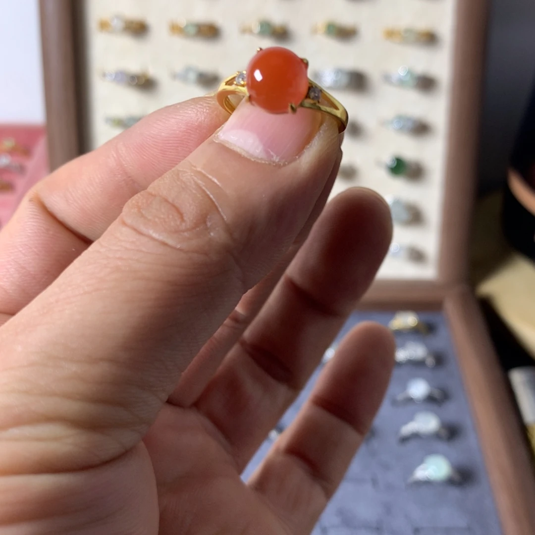 添****翡翠未镶嵌戒指0013