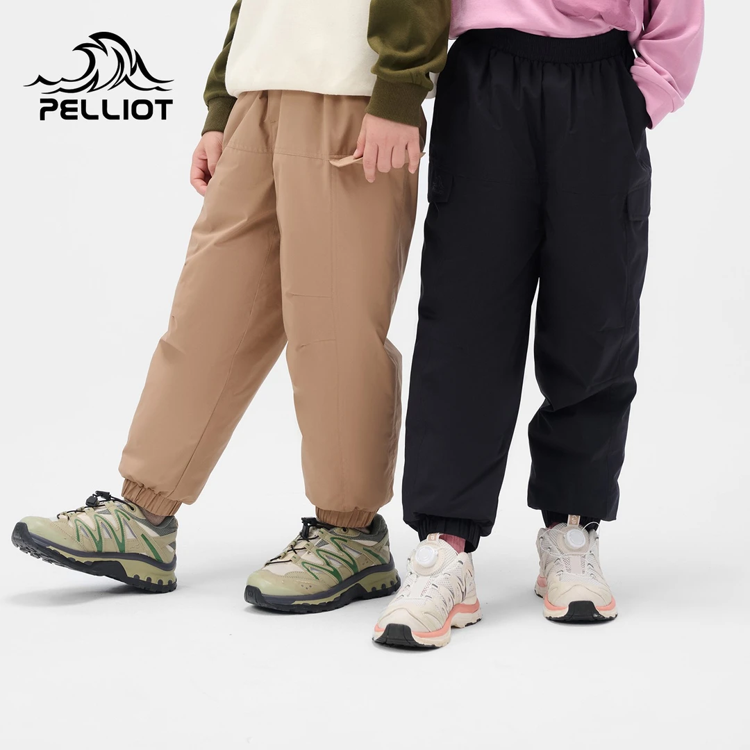 伯希和户外儿童羽绒裤24秋冬新款男童女童650蓬超轻保暖鹅绒长裤