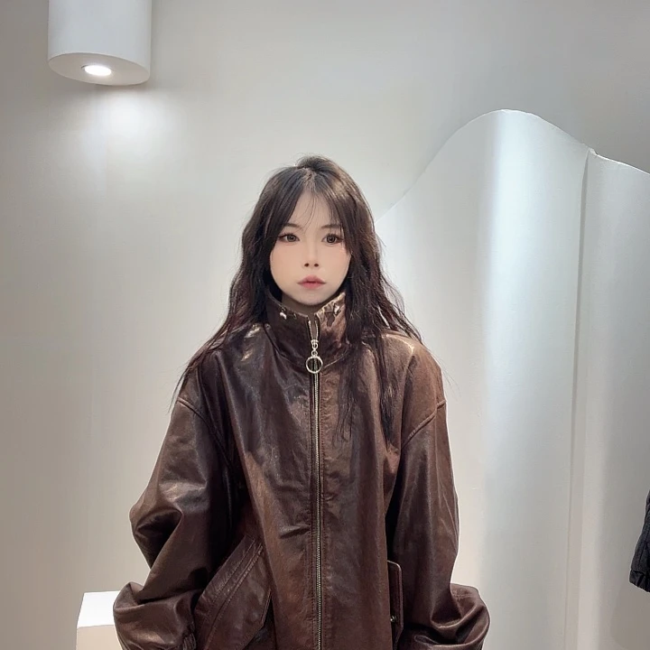 真皮皮衣中长款2025-10