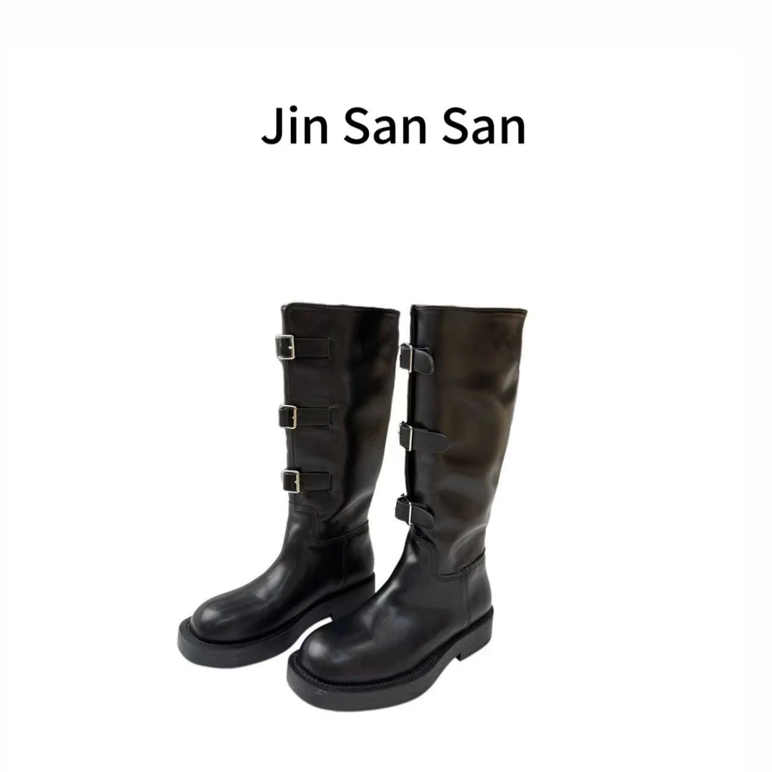 【金三三】2025秋冬新款时装靴百搭新款时尚爆款高跟靴子H6093