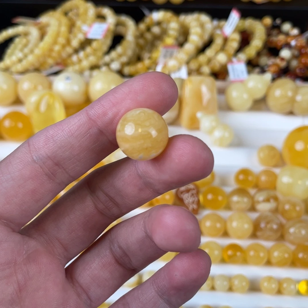 蜜蜡裸石未镶嵌➕***直径15+ 打孔不退换