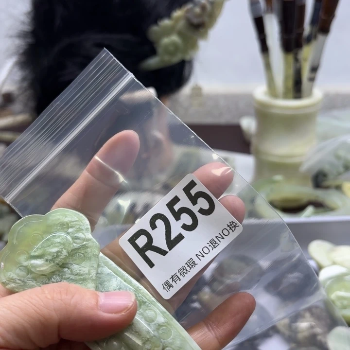 蛇纹石玉发饰合金?**?