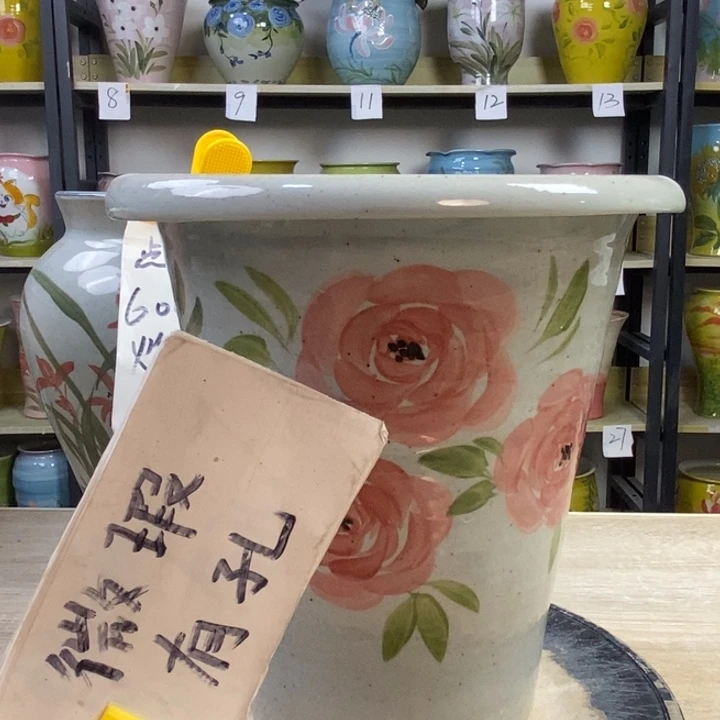 景德镇高温陶瓷花盆