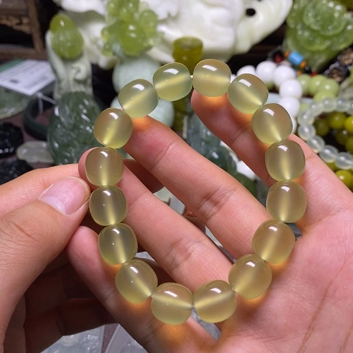 岫玉未镶嵌岫玉手串
