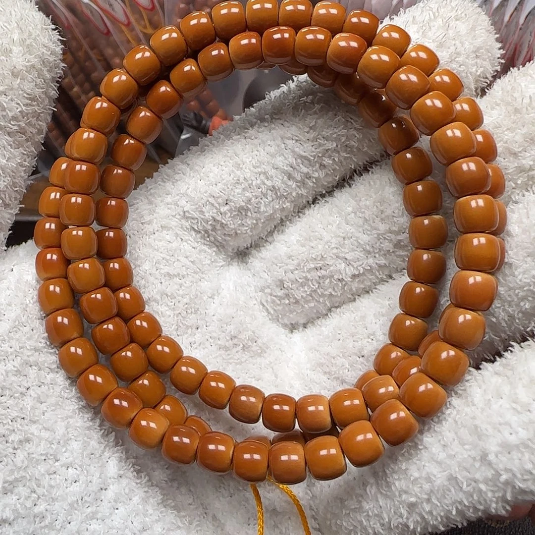 手串橄榄核老挝7.1mm三花面无白脖挂