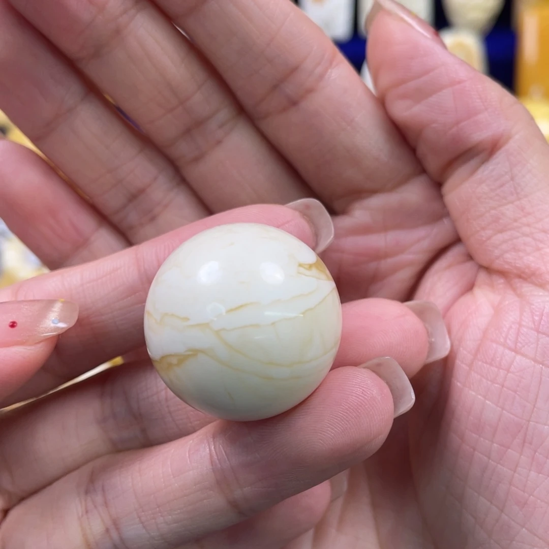 蜜蜡未镶嵌裸石琥珀蜜蜡珠子卡26mm