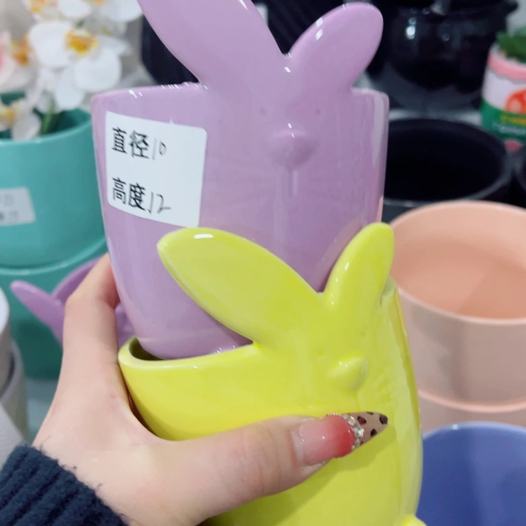 有孔，陶瓷花盆满10米包邮发货