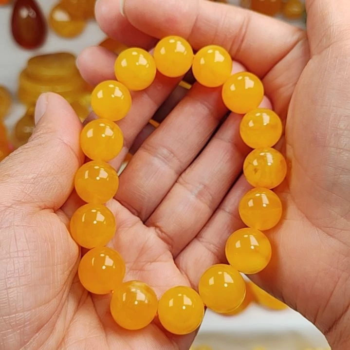 蜜蜡手串未镶嵌手串13