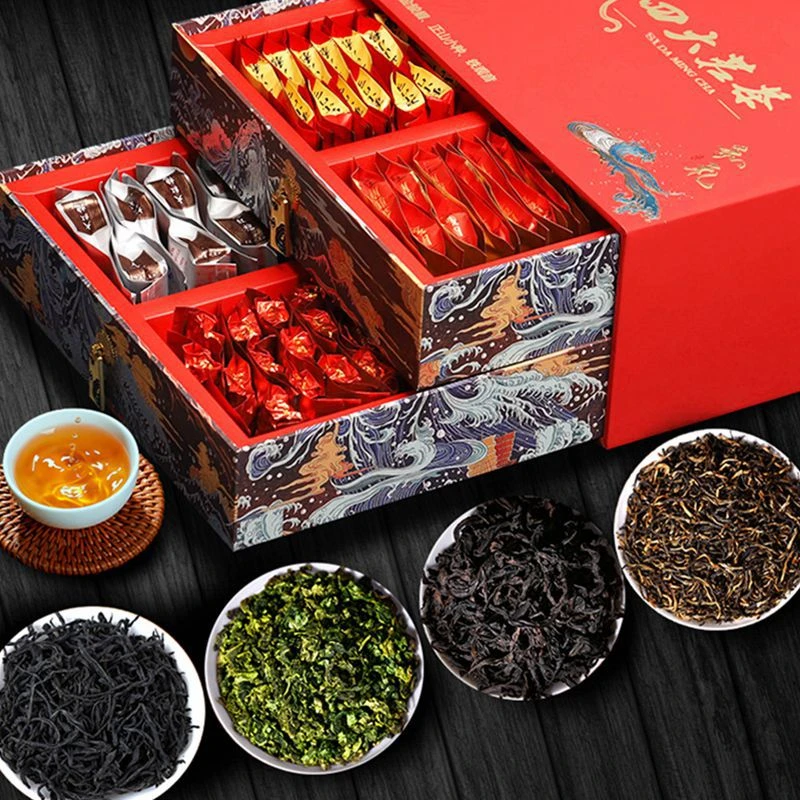 四大茗茶金骏眉铁观音正山小种大红袍独立小泡高档礼盒适合送礼