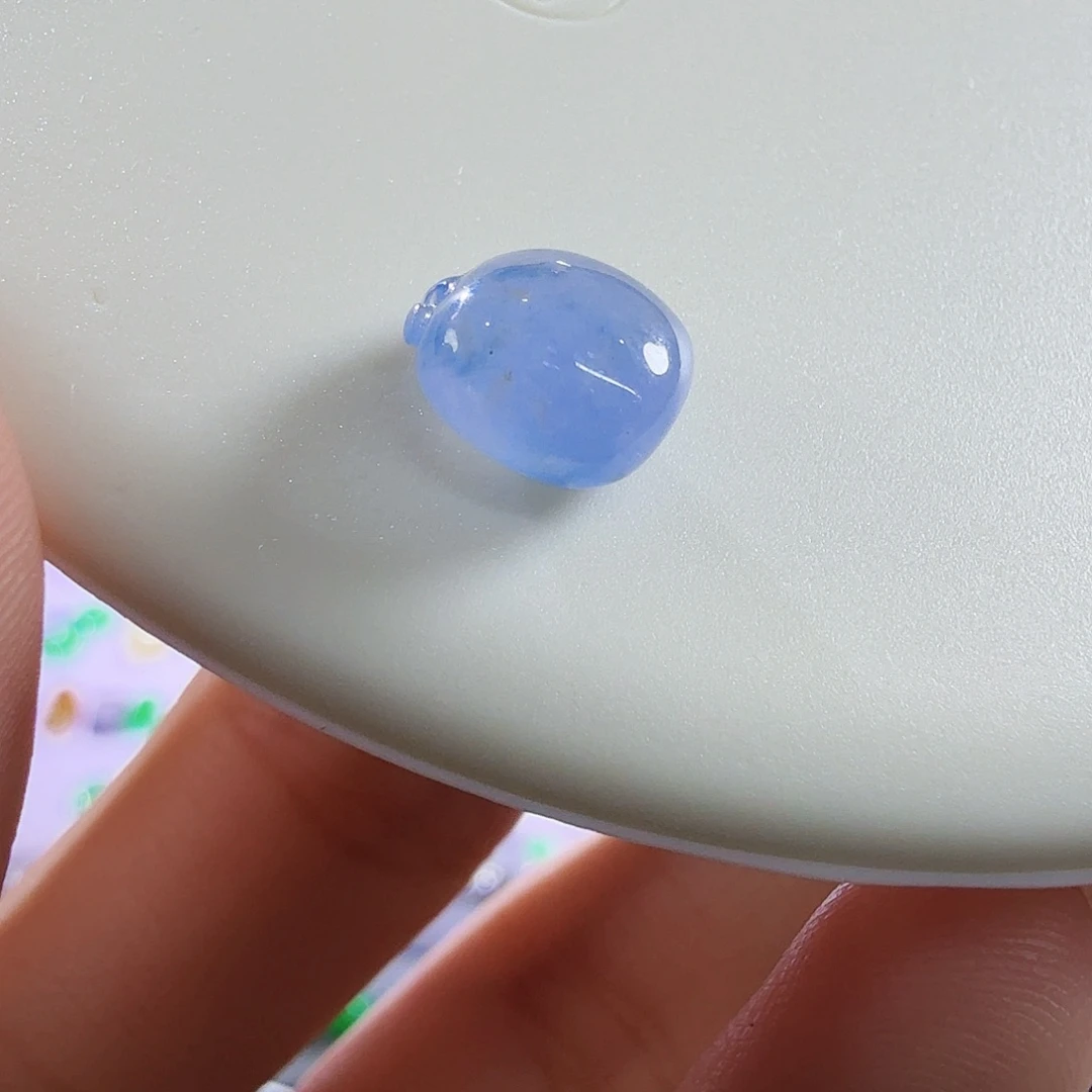 翡翠未镶嵌颈饰蓝紫瓜