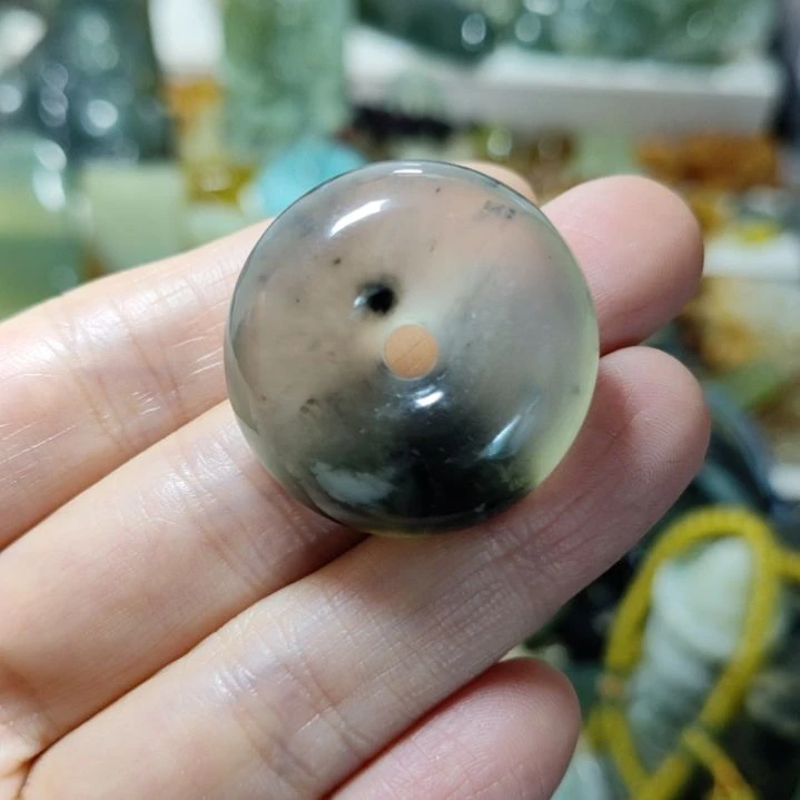 岫玉未镶嵌平安扣