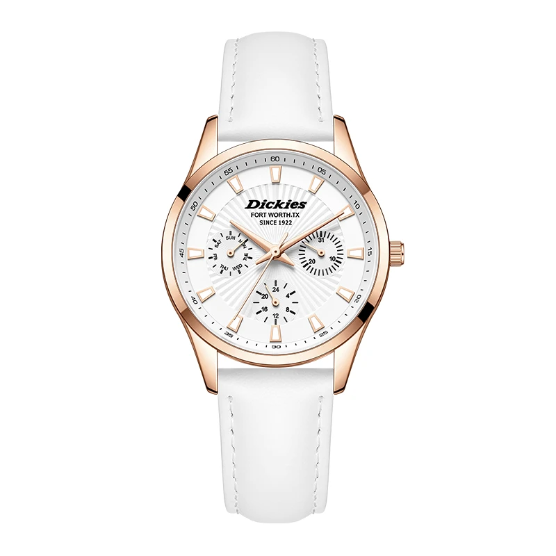 Dickies手表女款小众多功能简约石英碗表时尚都市防水生日礼物677