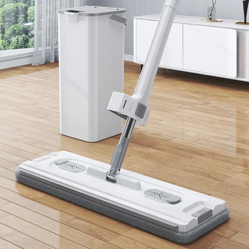 家用拖把拖地套装免手洗平板拖把加厚吸水旋转拖布两用平拖大号