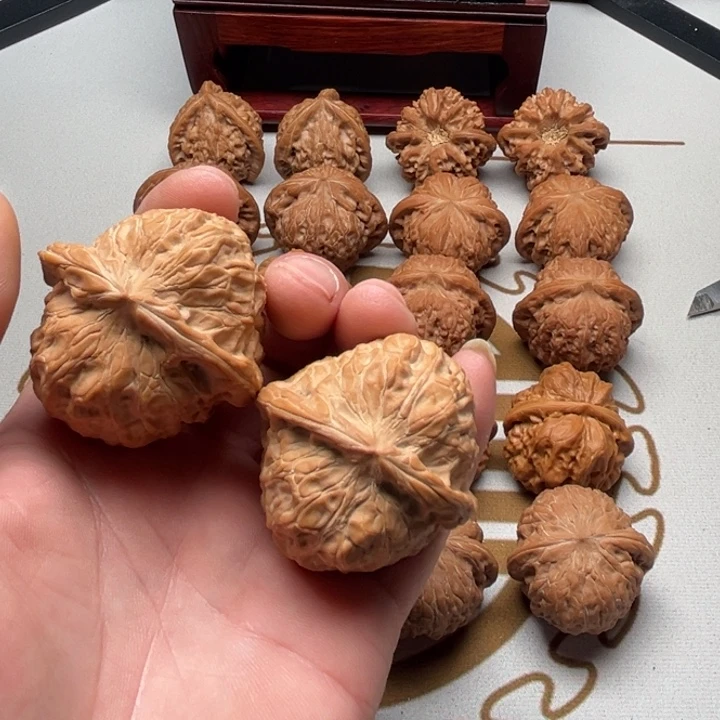 吊坠龙脊菩提全品45南瓜墩一对。