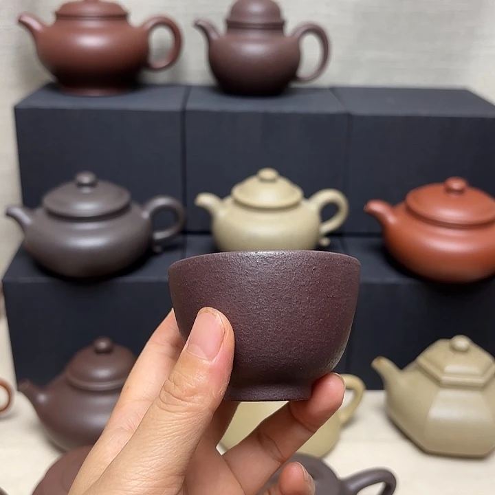 茶壶紫砂茶**香纯料石红手工泥24目手工主人杯福利