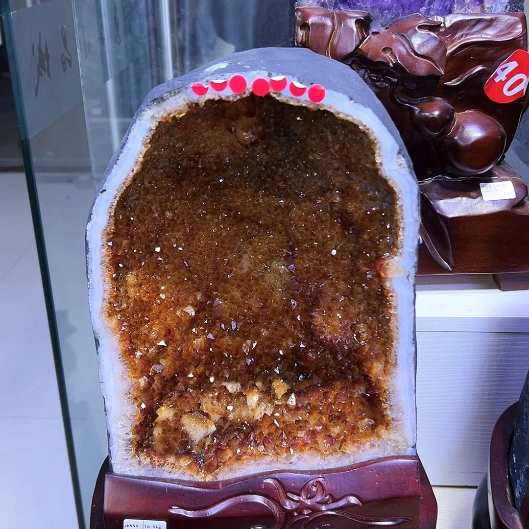 未镶嵌黄晶大型摆件（非配饰）