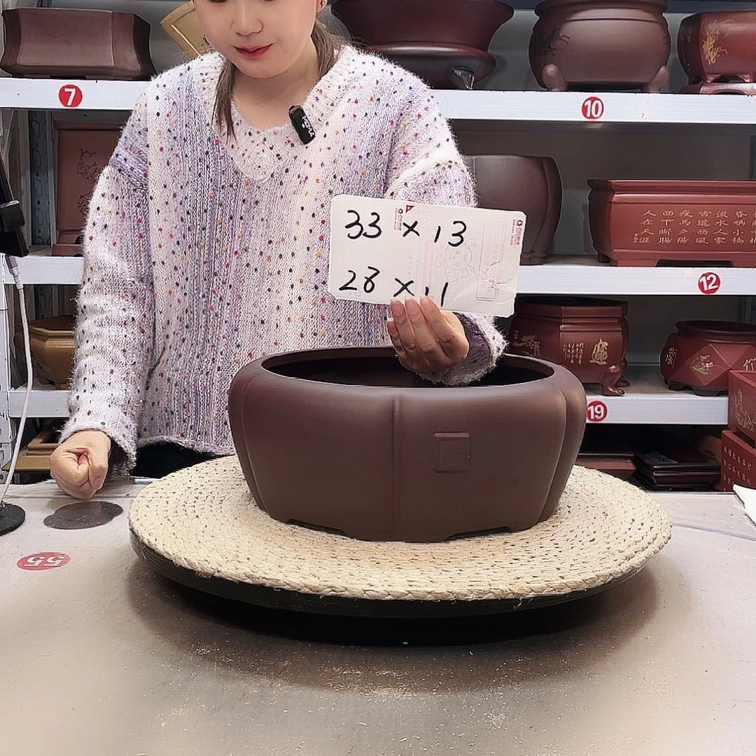 紫砂花盆紫砂花盆
