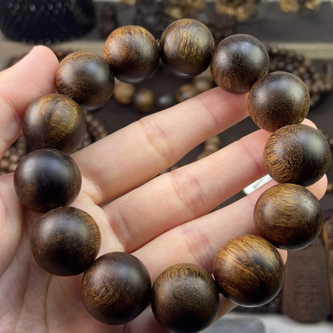 手串沉香木¥****@越南芽庄白奇楠留疤玉化