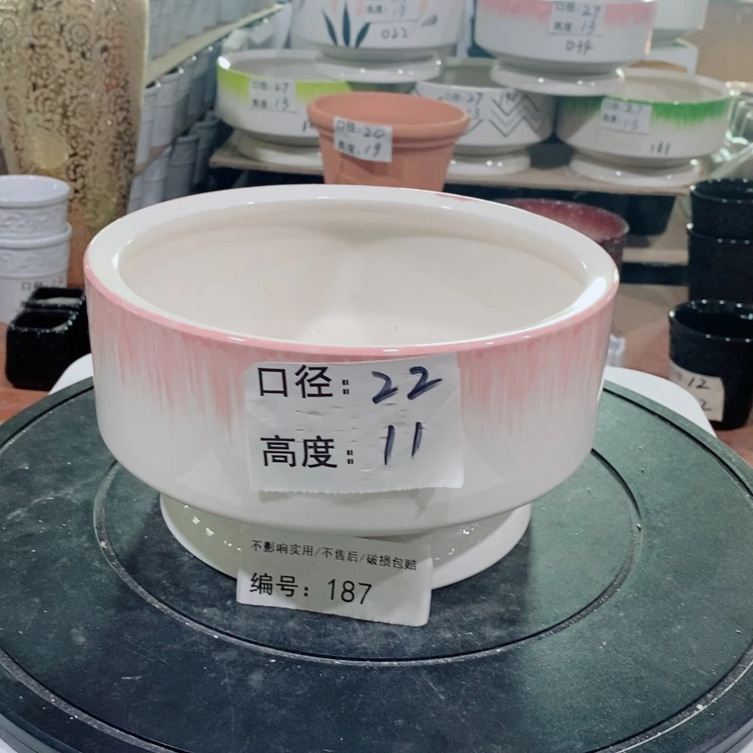 微瑕花盆-187-口22×11-1个
