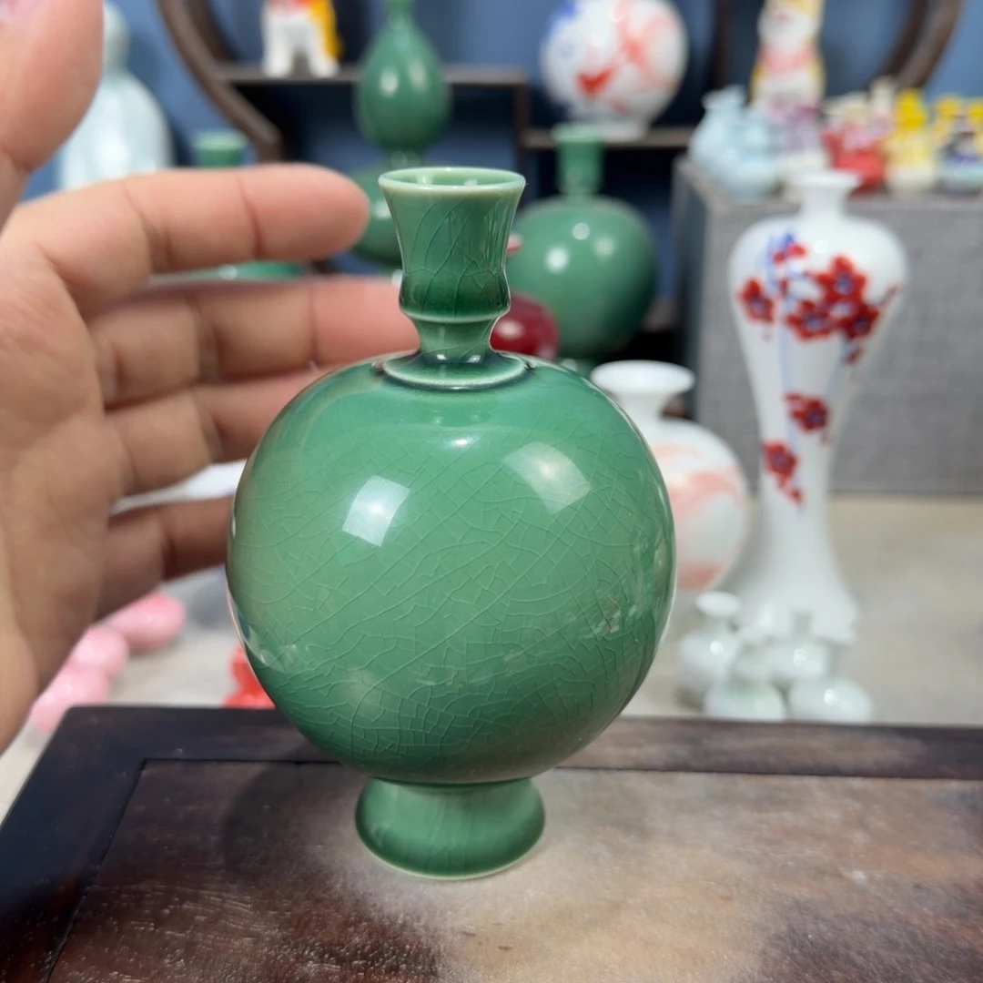 陶瓷手工小花器摆件