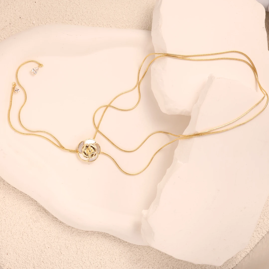 铜合金树脂项链 铜合金树脂昂首挺胸项链P752日常时尚百搭