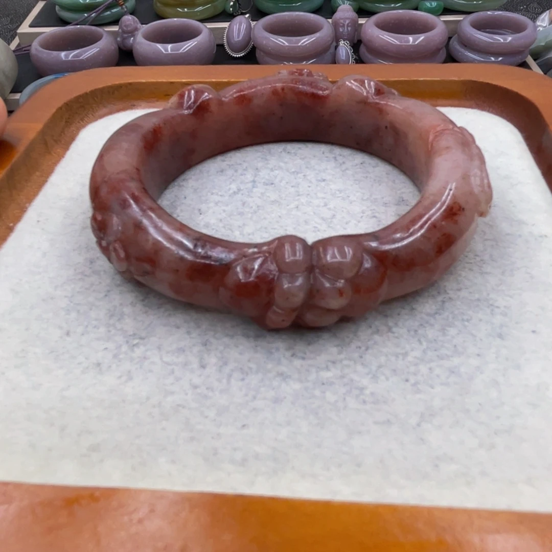 石英岩玉圈口57未镶嵌